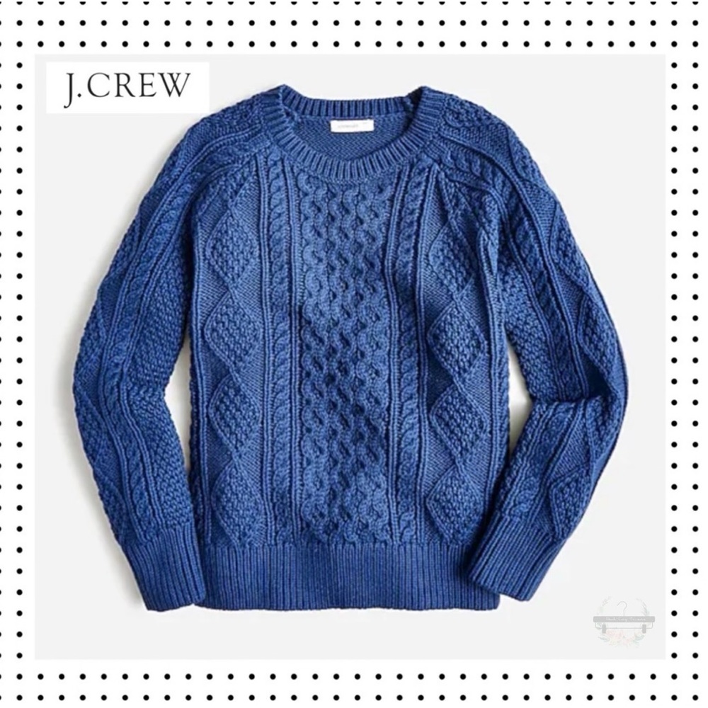 📸 J.Crew - Boys' Cable-Knit Fisherman Sweater XL